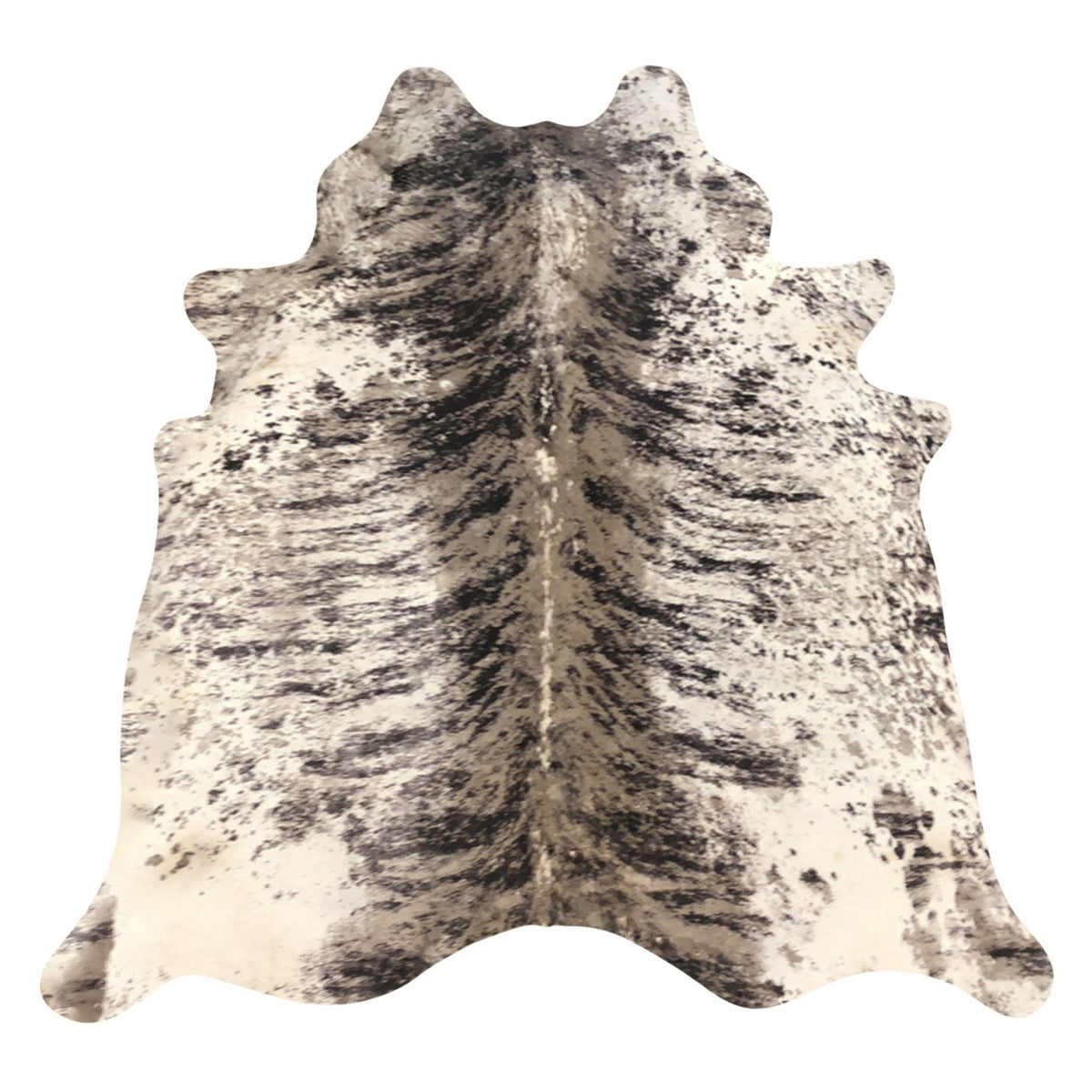 Natural Brazilian Cowhide Rug - Espresso, Taupe & Ivory