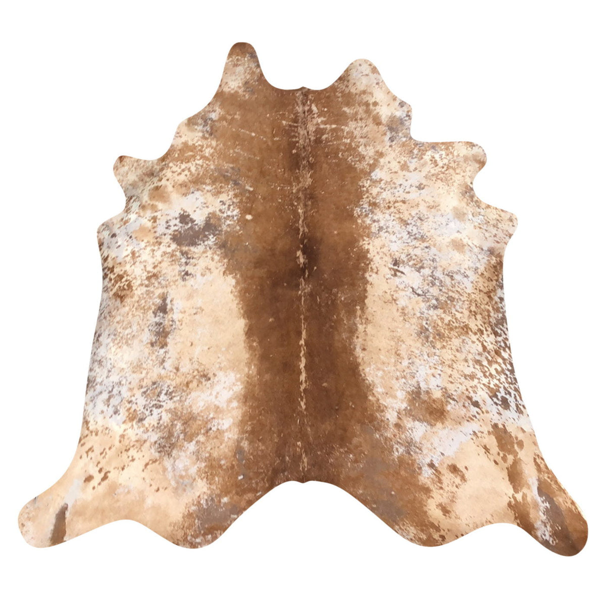 Natural Brazilian Cowhide Rug - Mocha, Beige & Ivory
