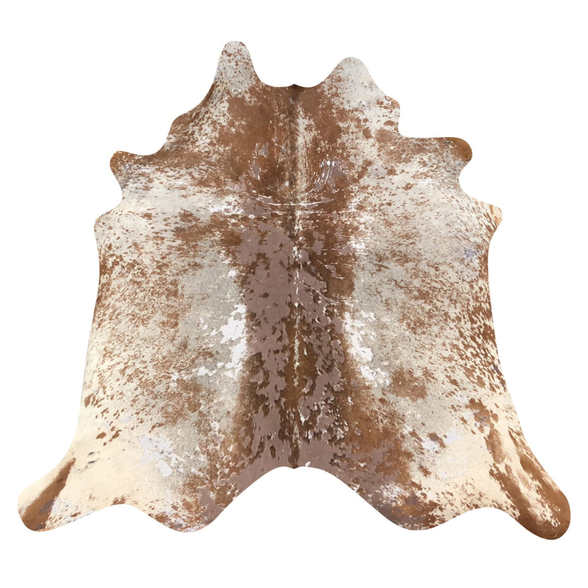 Natural Brazilian Cowhide Rug - Mocha, Taupe & Ivory