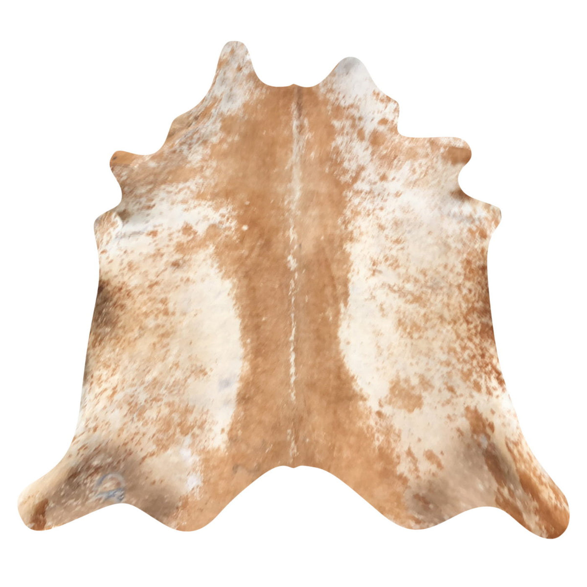 Natural Brazilian Cowhide Rug - Caramel & Ivory