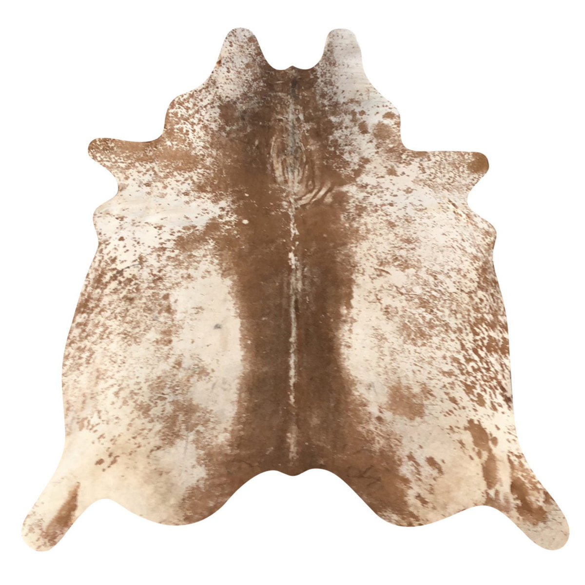 Natural Brazilian Cowhide Rug - Mocha & Ivory