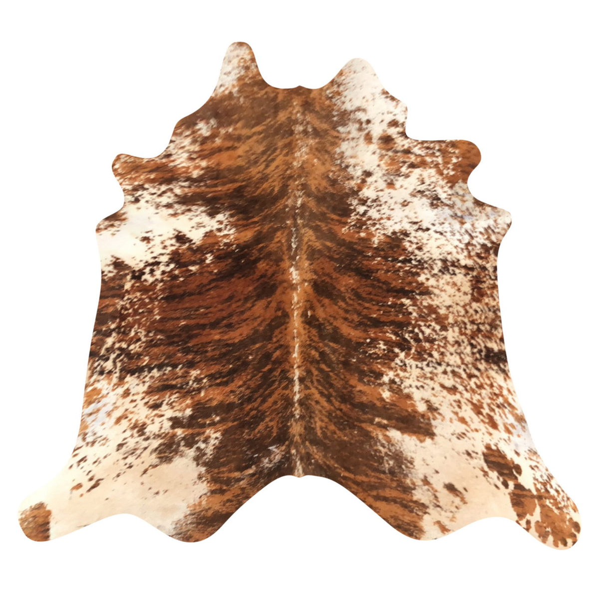 Natural Brazilian Cowhide Rug - Mocha, Espresso & Ivory
