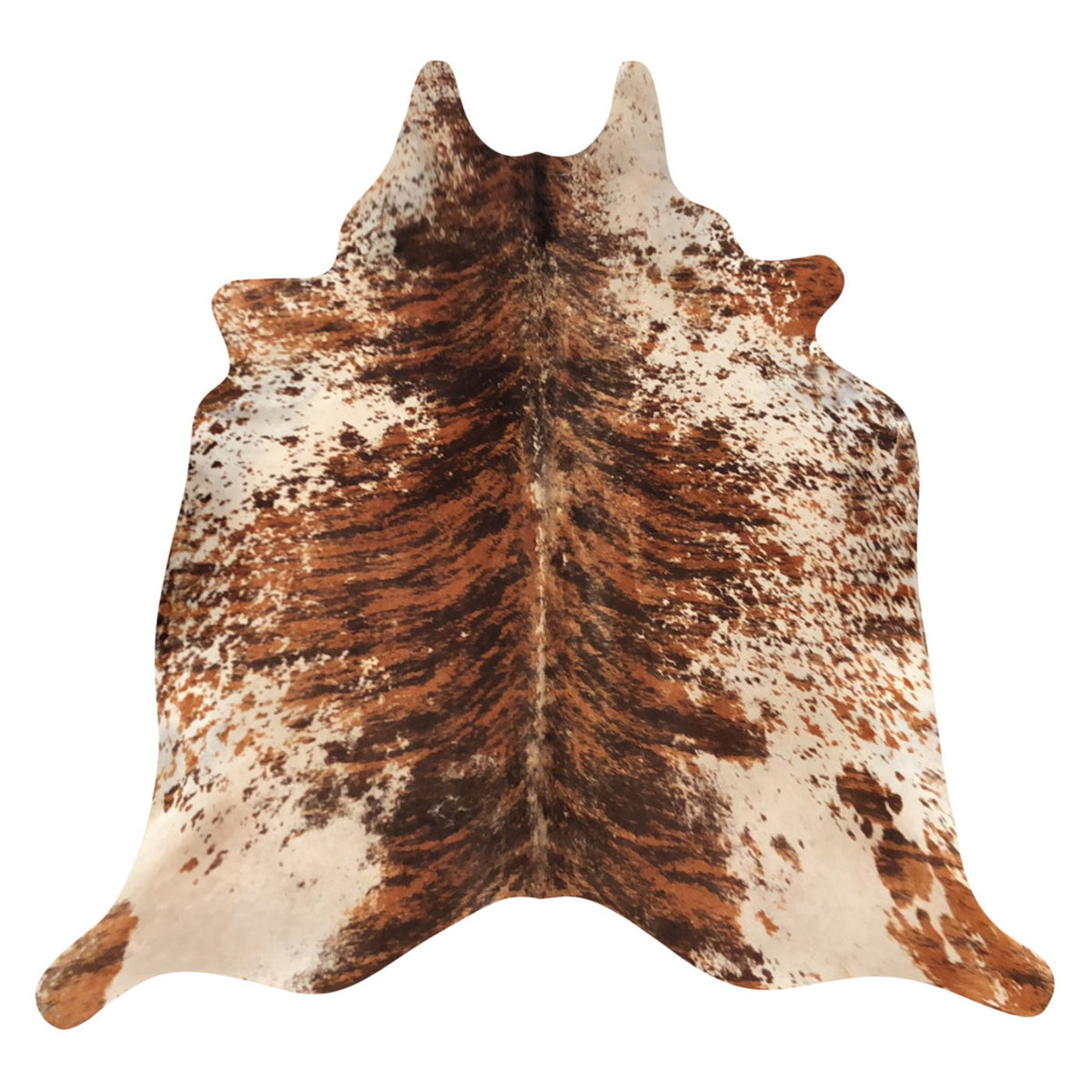 Natural Brazilian Cowhide Rug - Mocha, Espresso & Ivory