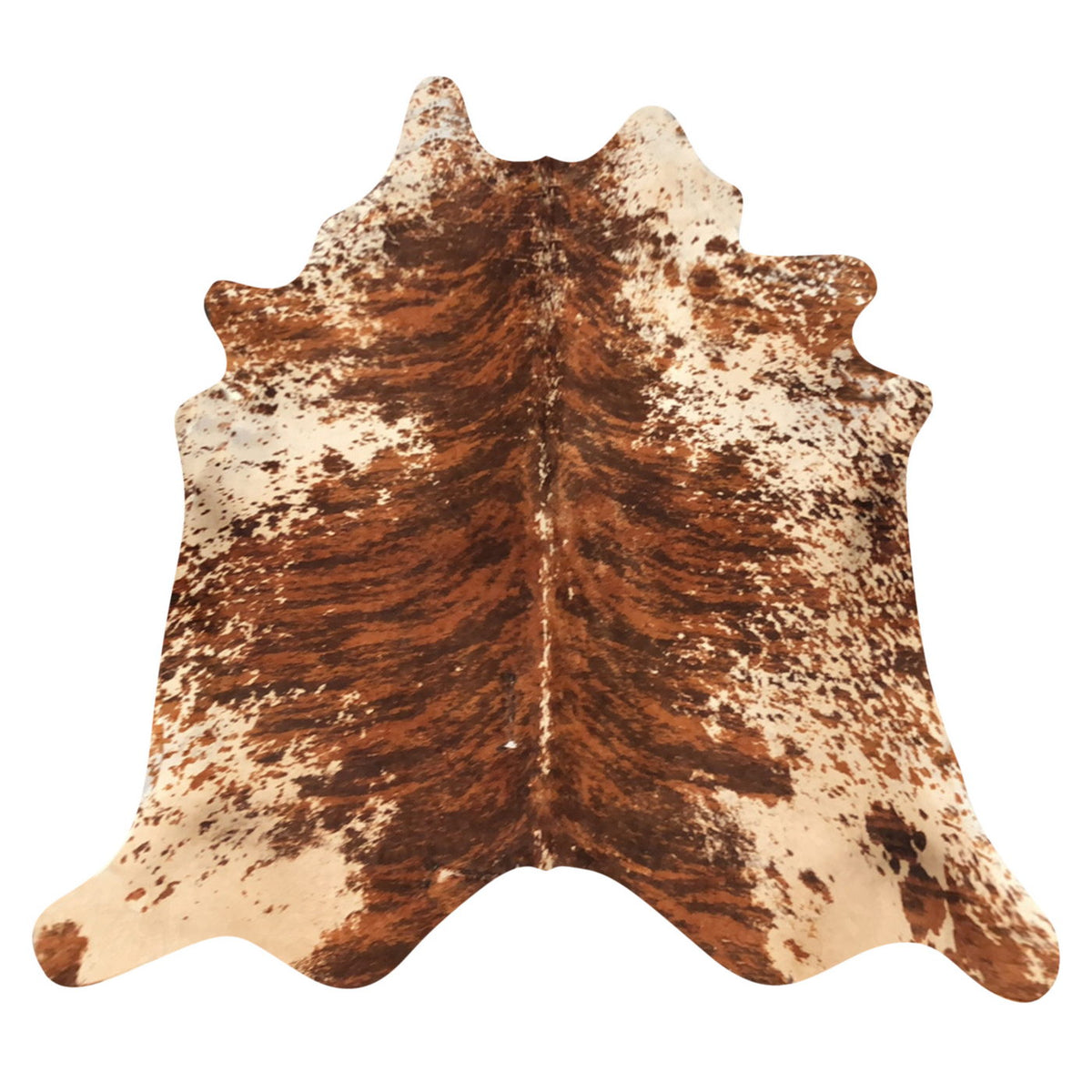 Natural Brazilian Cowhide Rug - Mocha, Espresso & Ivory