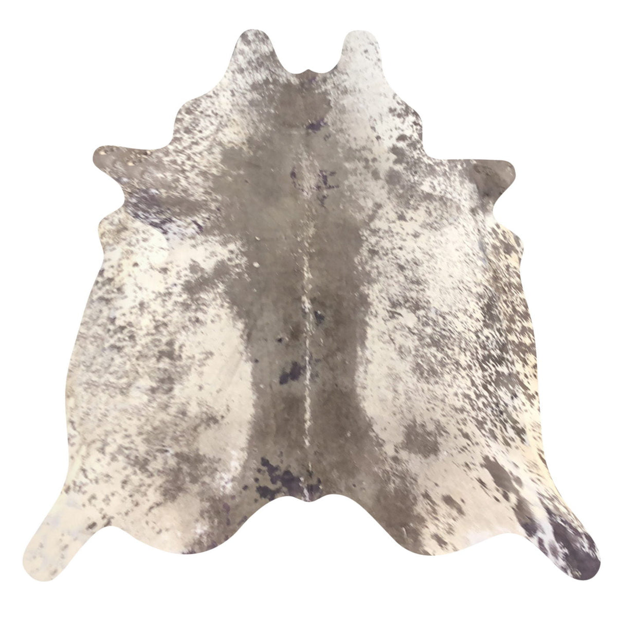 Natural Brazilian Cowhide Rug - Taupe & Ivory