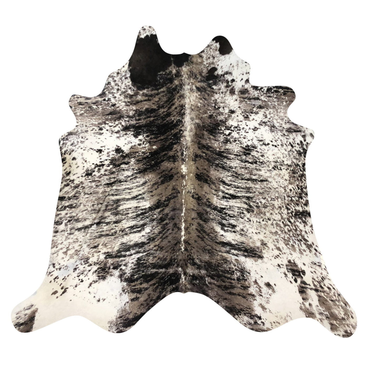 Natural Brazilian Cowhide Rug - Espresso, Taupe & Ivory
