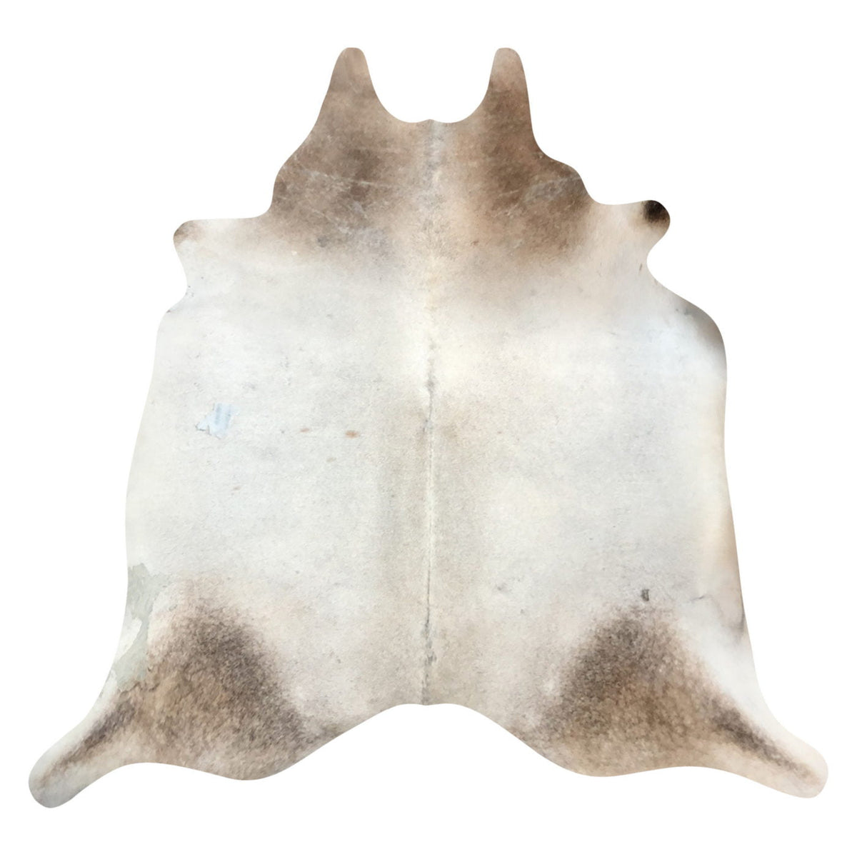 Natural Brazilian Cowhide Rug - Ivory & Caramel