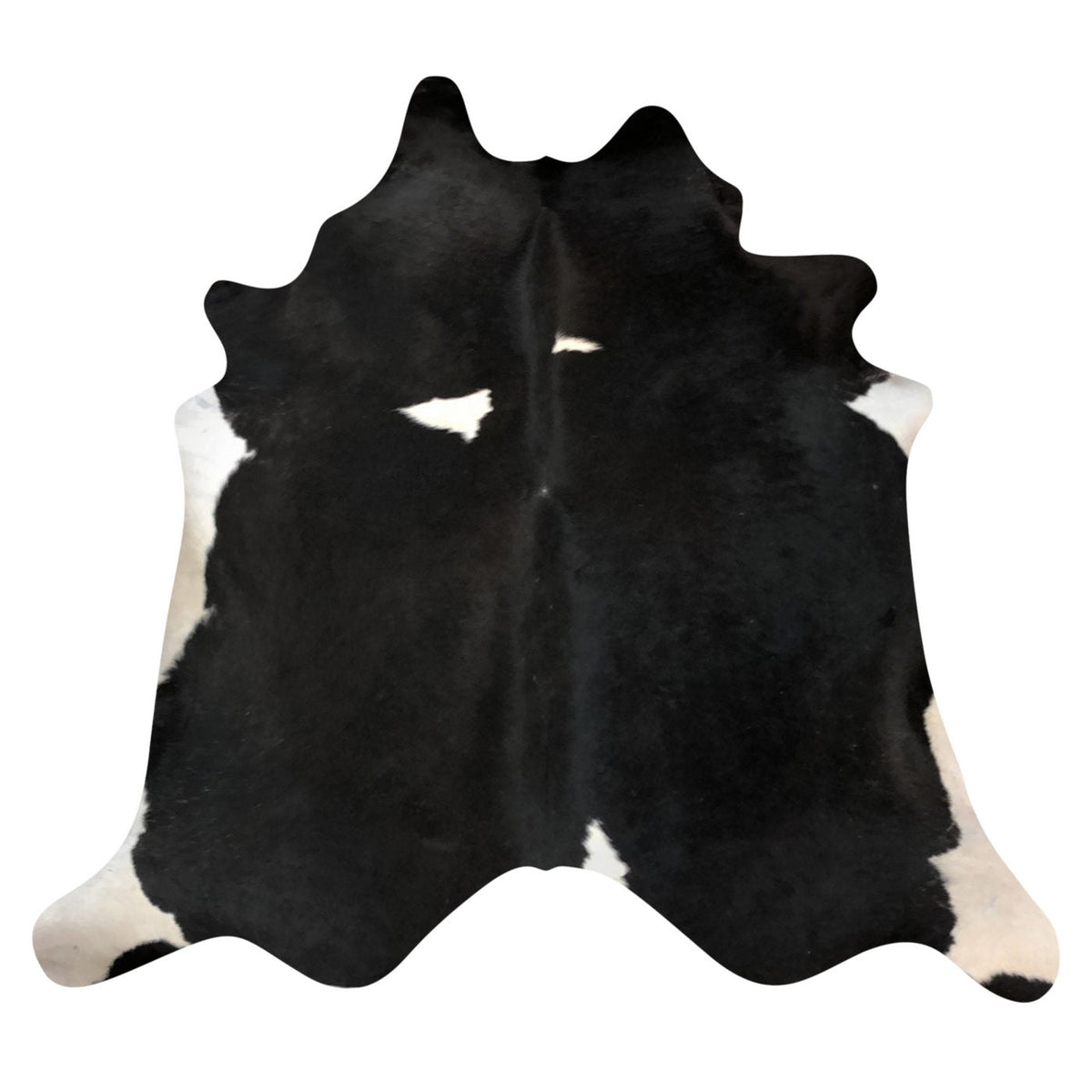 Natural Brazilian Cowhide Rug - Espresso & Ivory