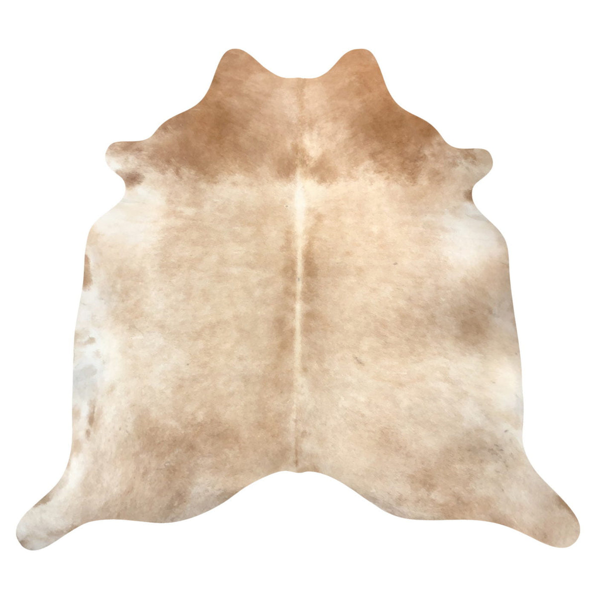 Natural Brazilian Cowhide Rug - Beige, Caramel & Ivory