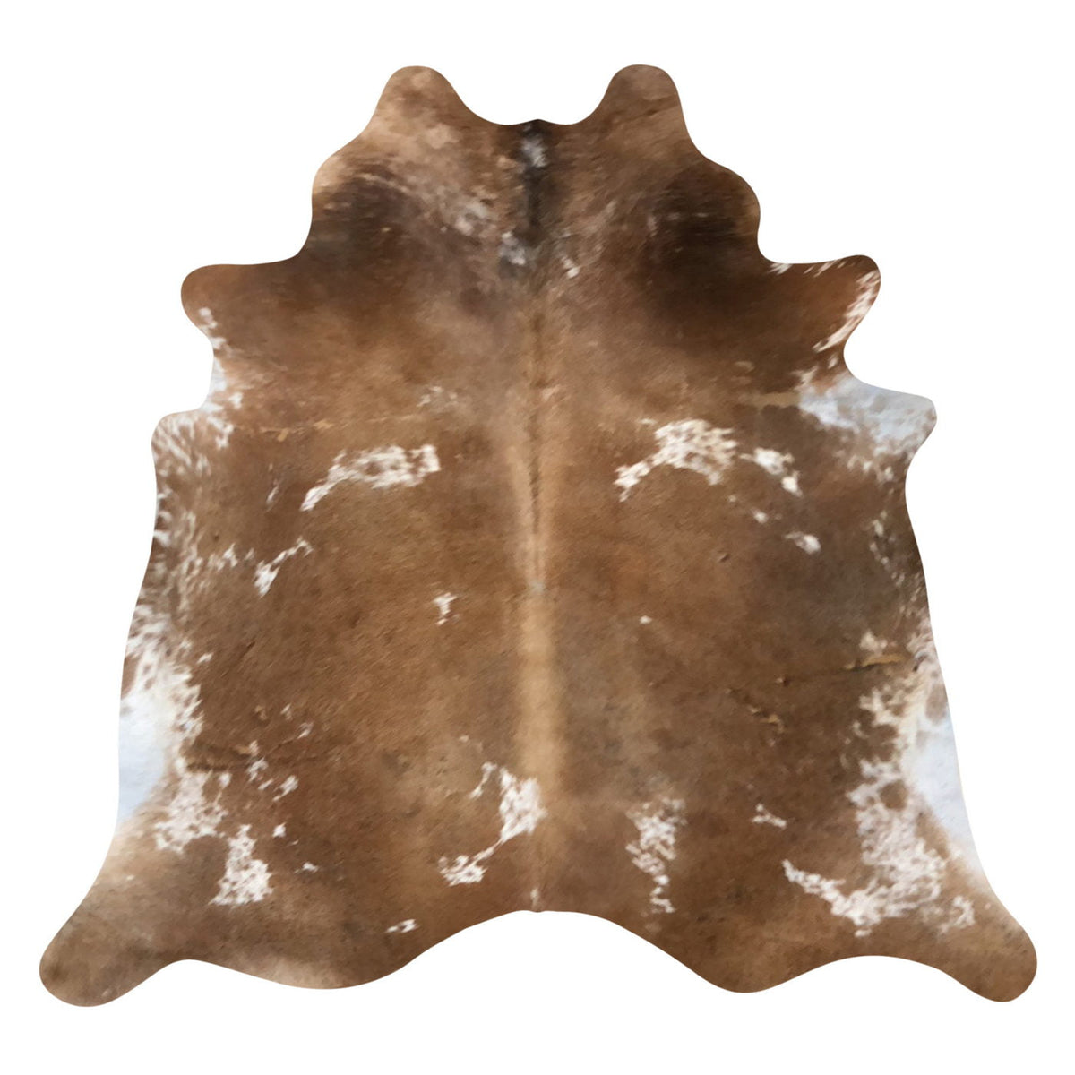 Natural Brazilian Cowhide Rug - Mocha & Ivory