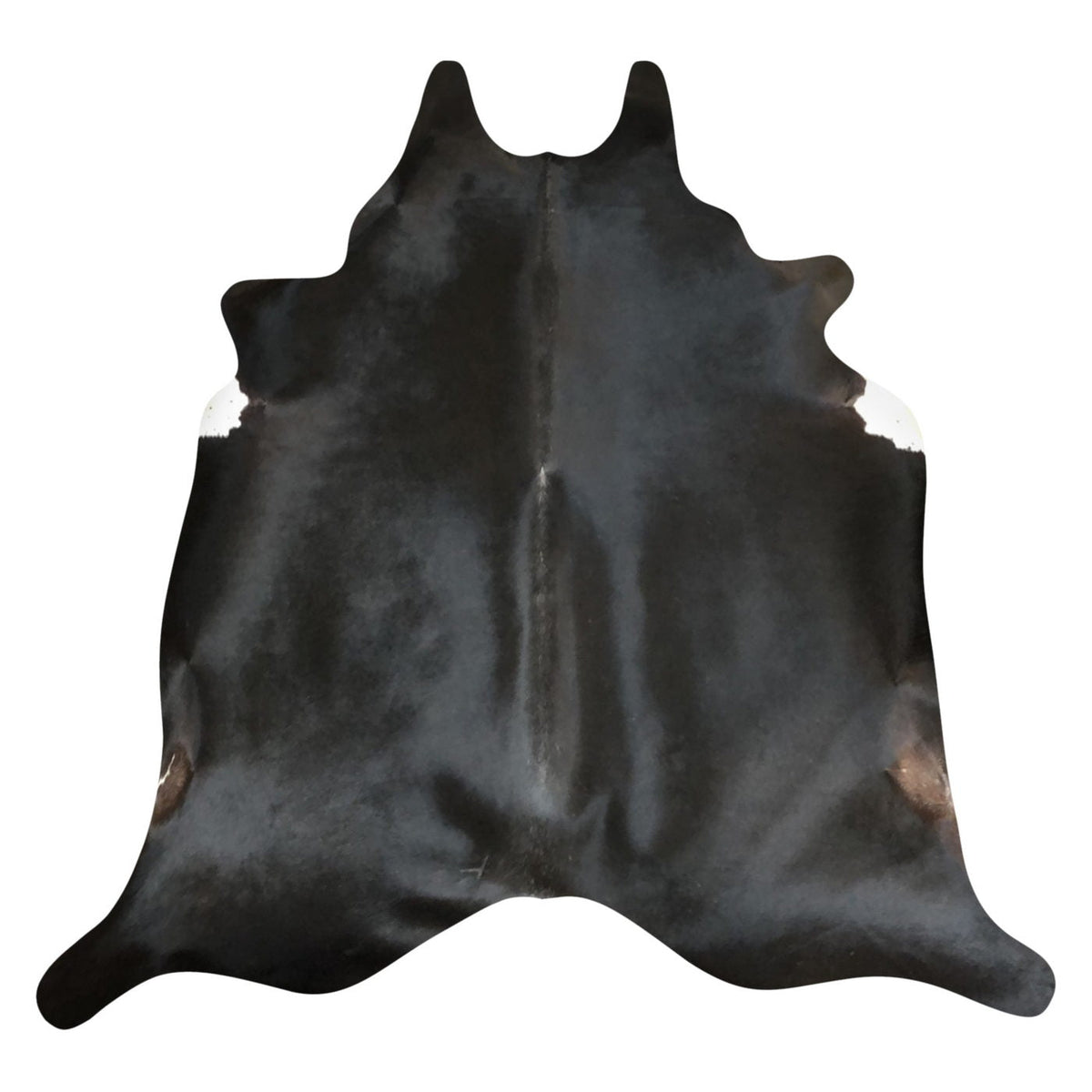 Natural Brazilian Cowhide Rug - Espresso & Ivory