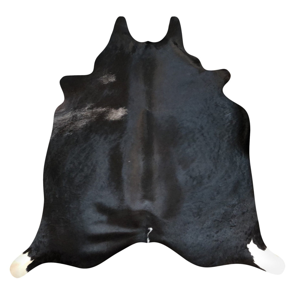 Natural Brazilian Cowhide Rug - Espresso & Ivory