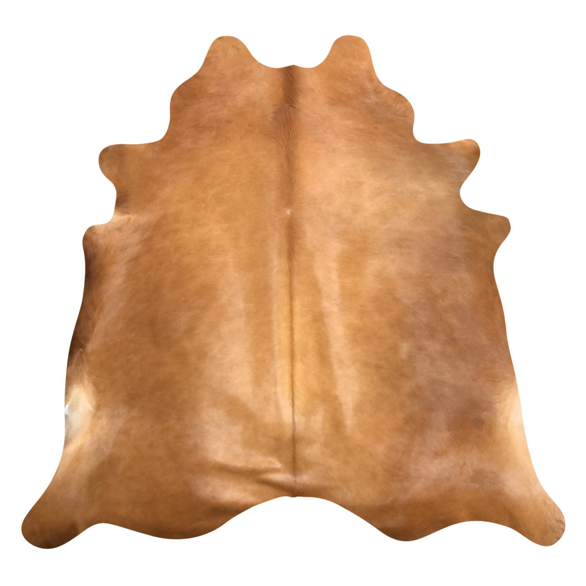 Natural Brazilian Cowhide Rug - Caramel & Ivory