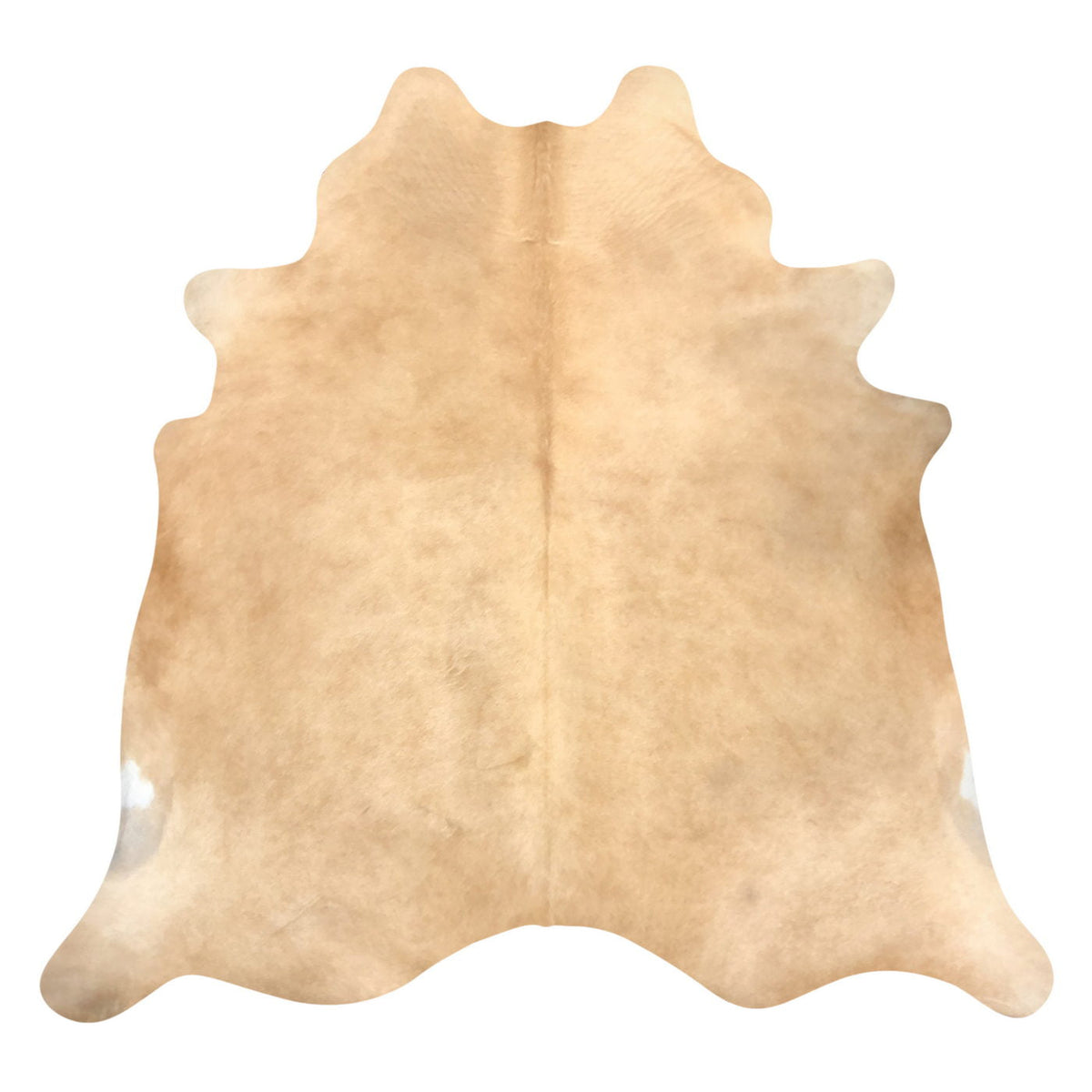 Natural Brazilian Cowhide Rug - Caramel & Ivory