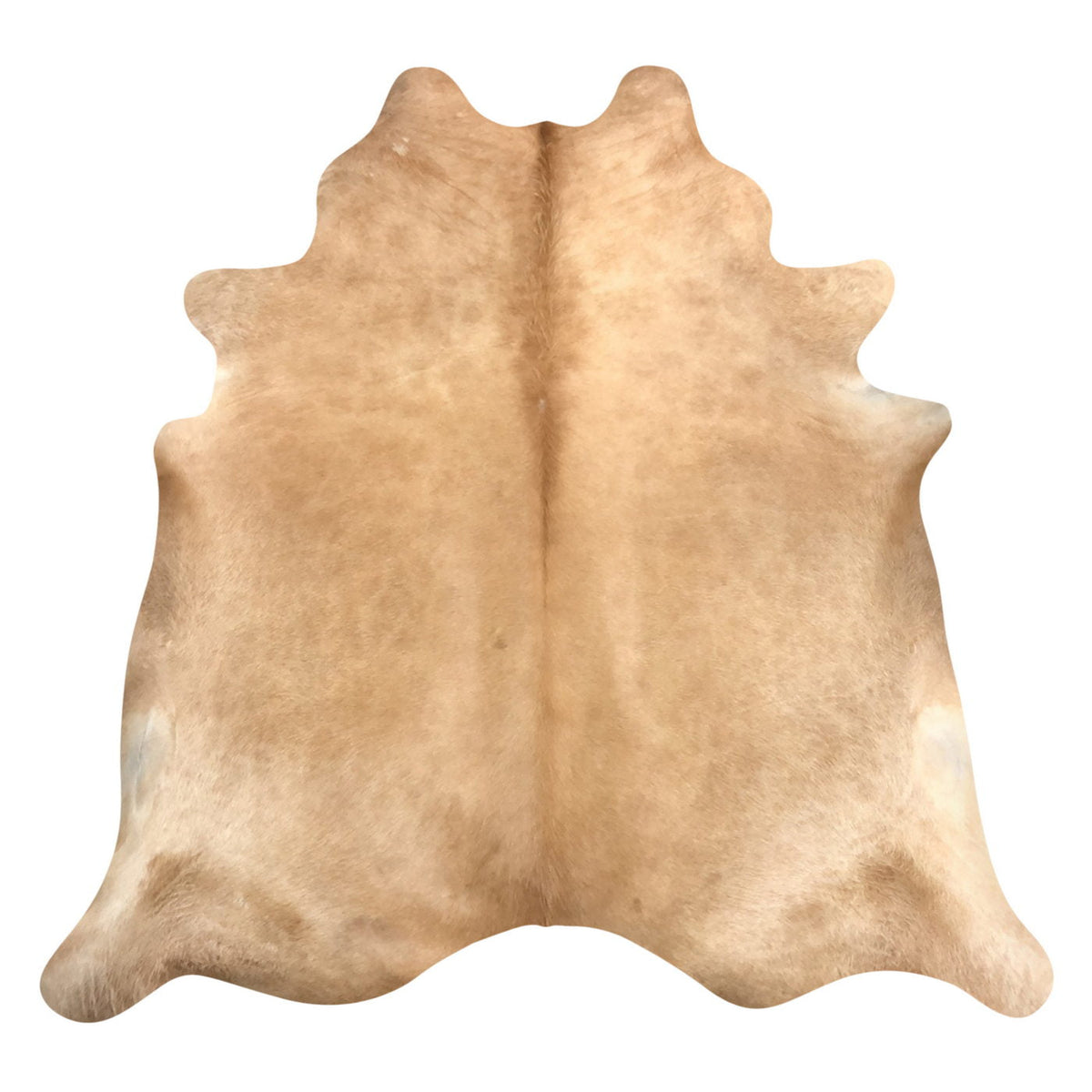 Natural Brazilian Cowhide Rug - Caramel & Ivory