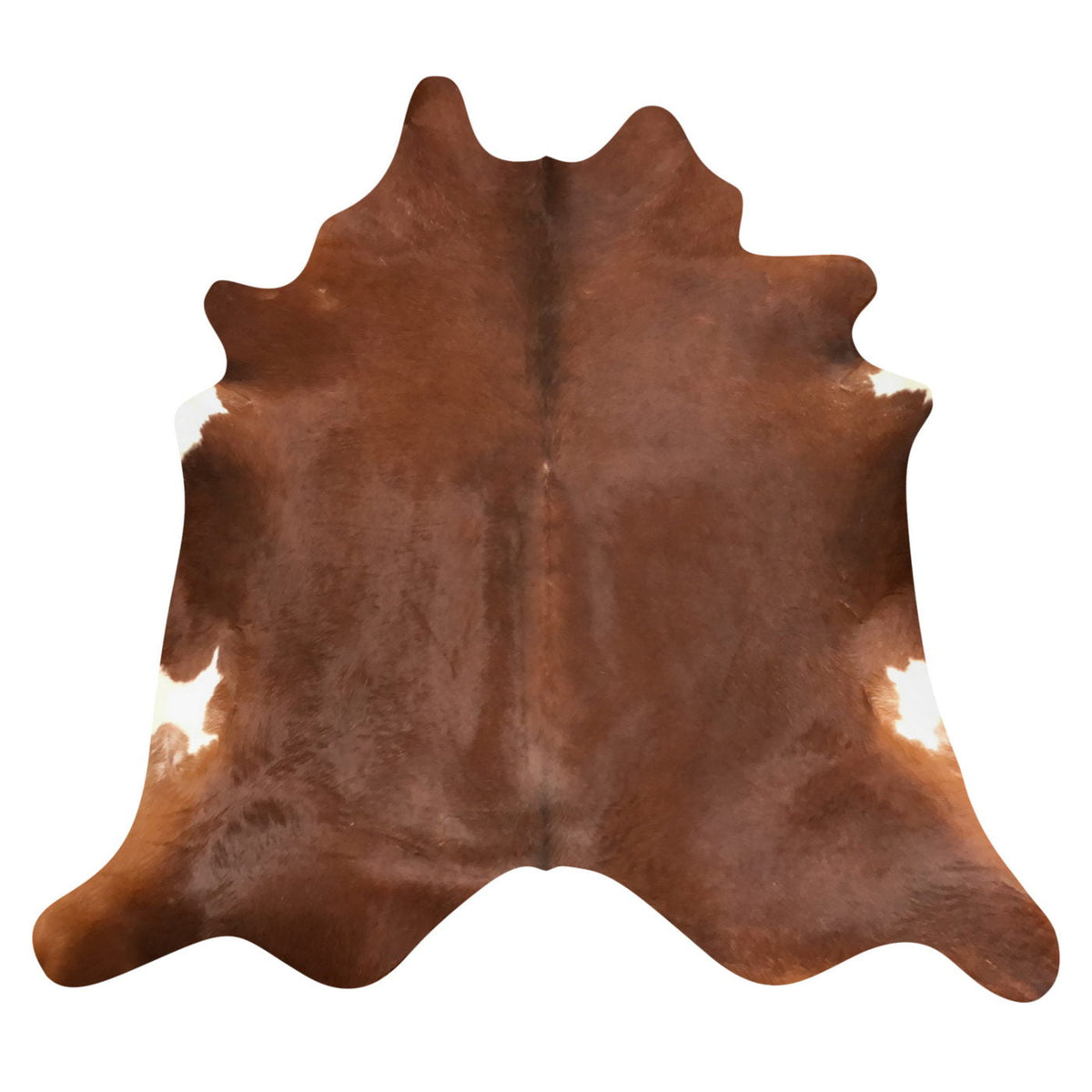 Natural Brazilian Cowhide Rug - Mocha & Ivory