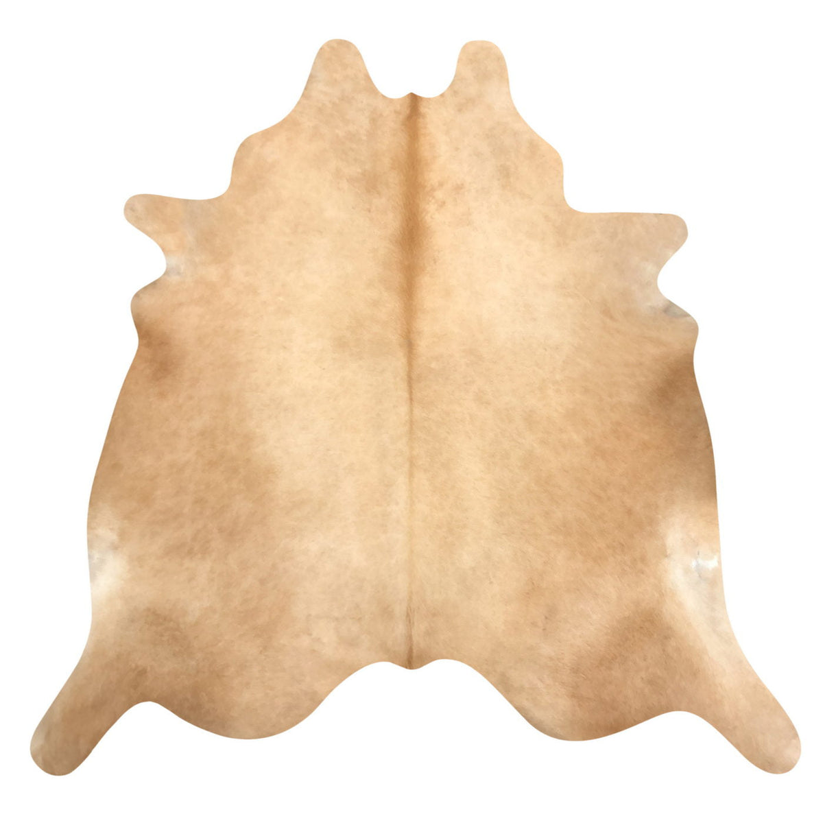 Natural Brazilian Cowhide Rug - Caramel & Ivory