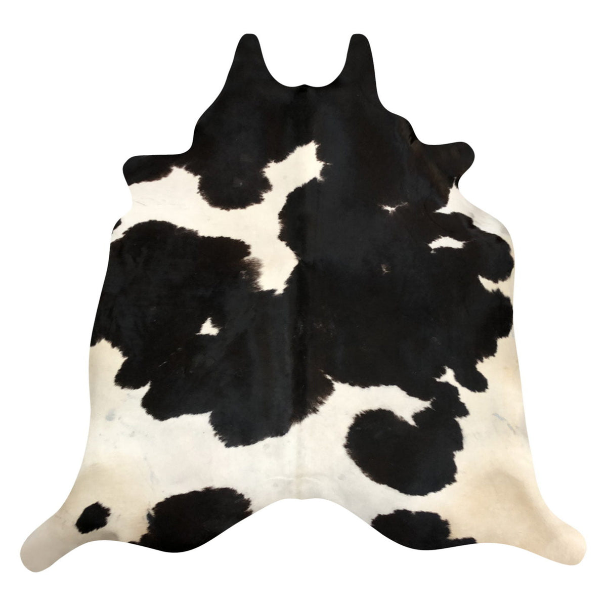 Natural Brazilian Cowhide Rug - Espresso & Ivory