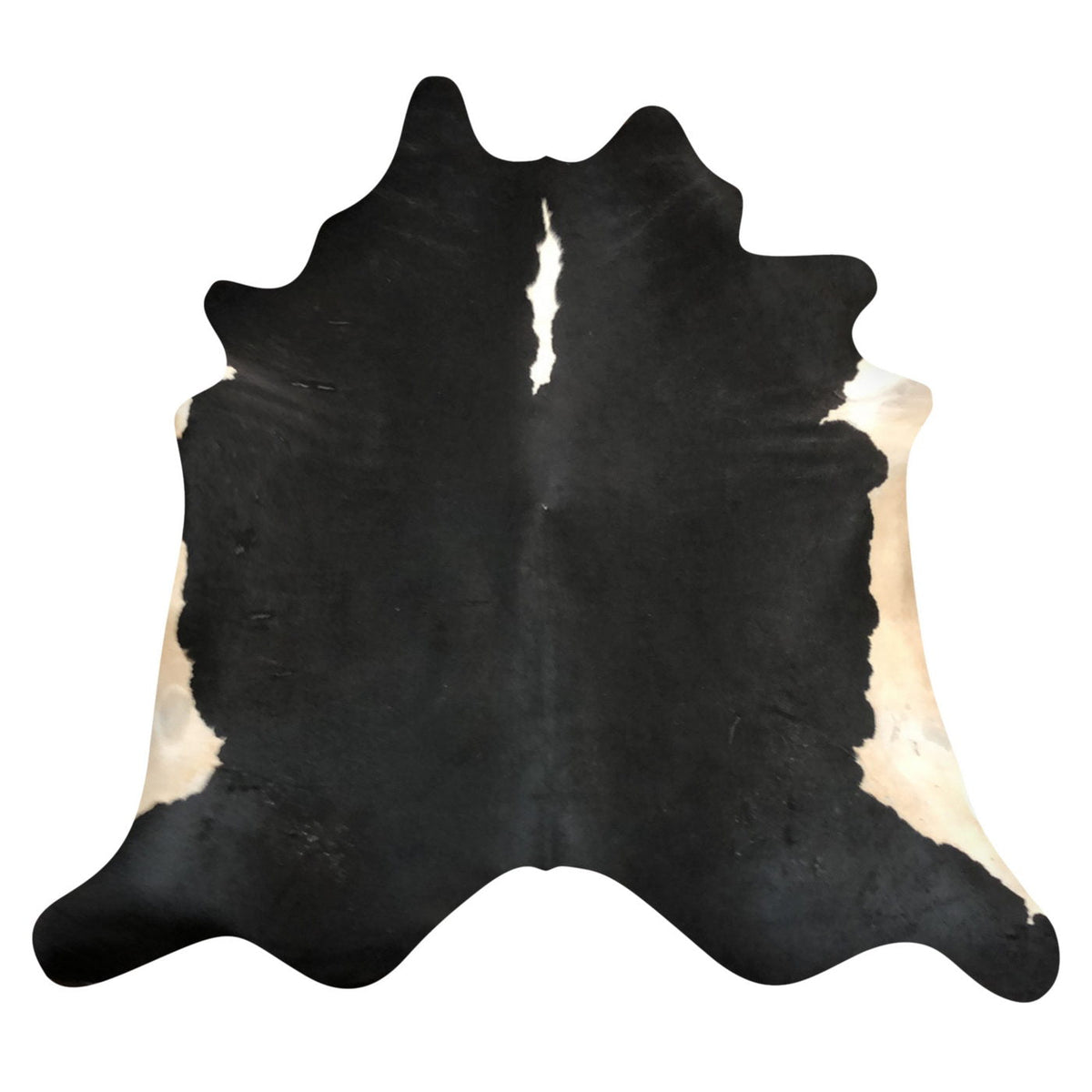 Natural Brazilian Cowhide Rug - Espresso & Ivory