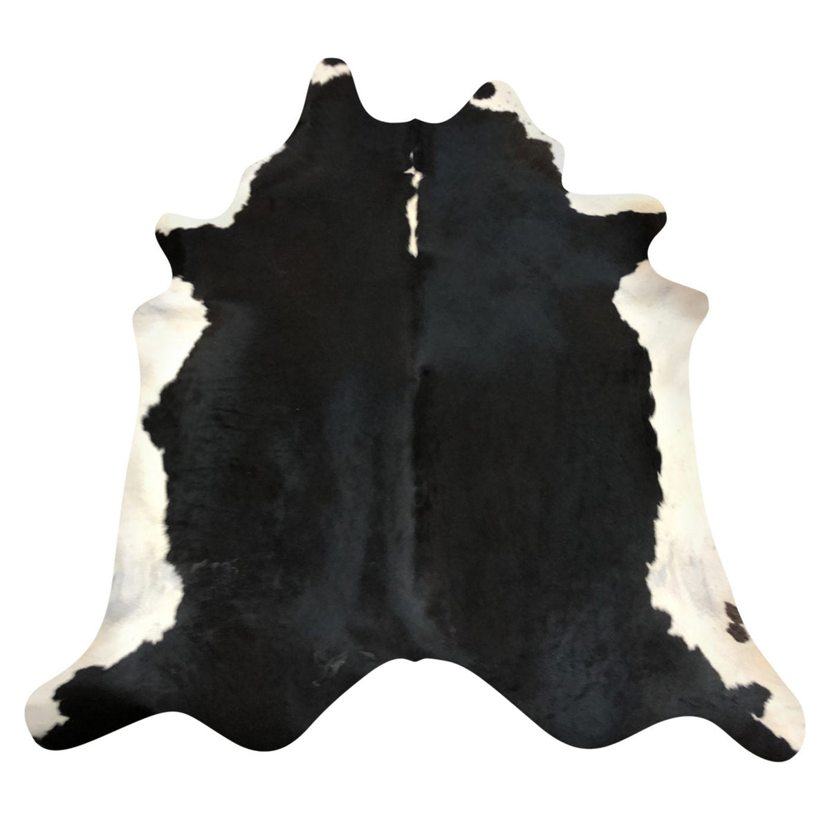 Natural Brazilian Cowhide Rug - Espresso & Ivory