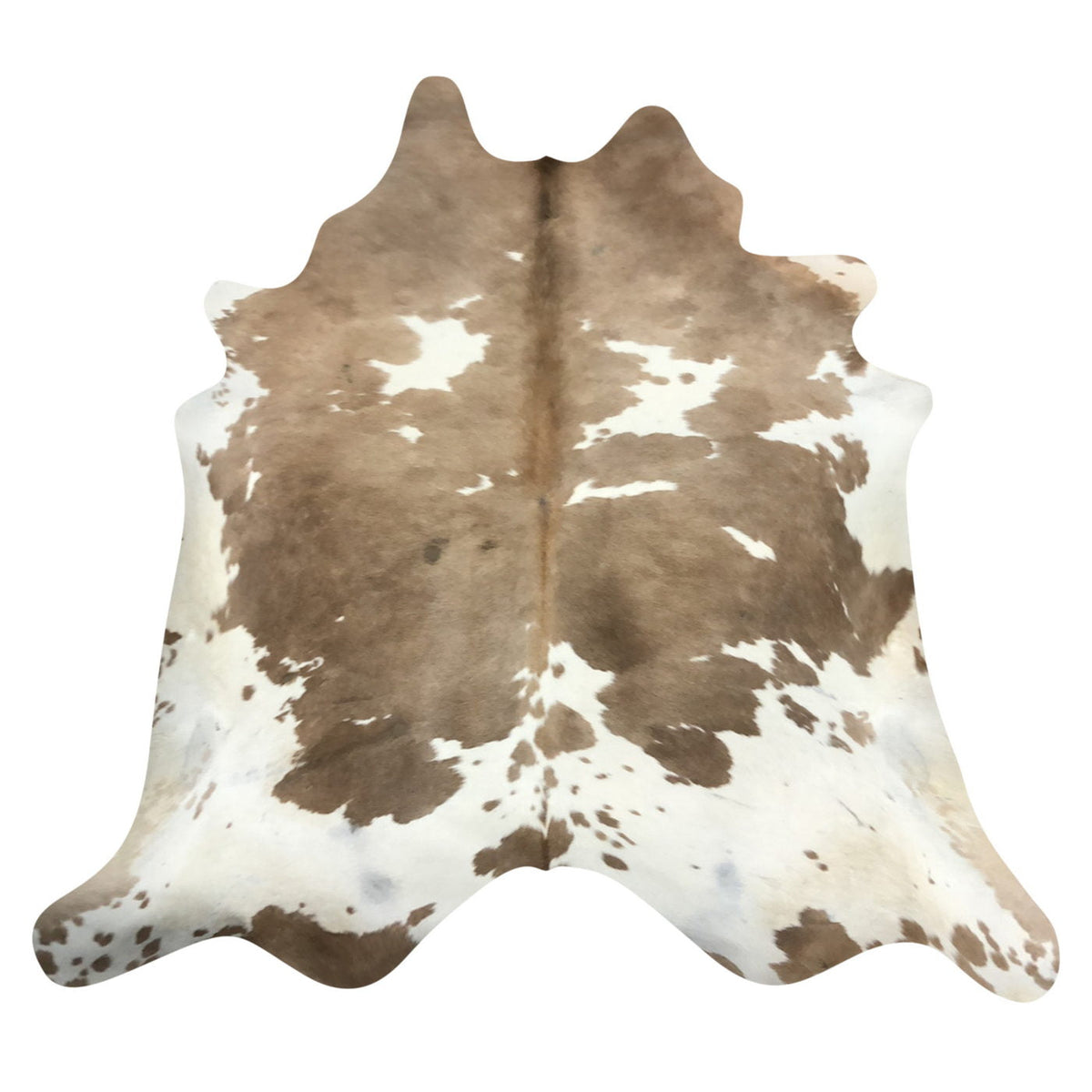 Natural Brazilian Cowhide Rug - Caramel & Ivory