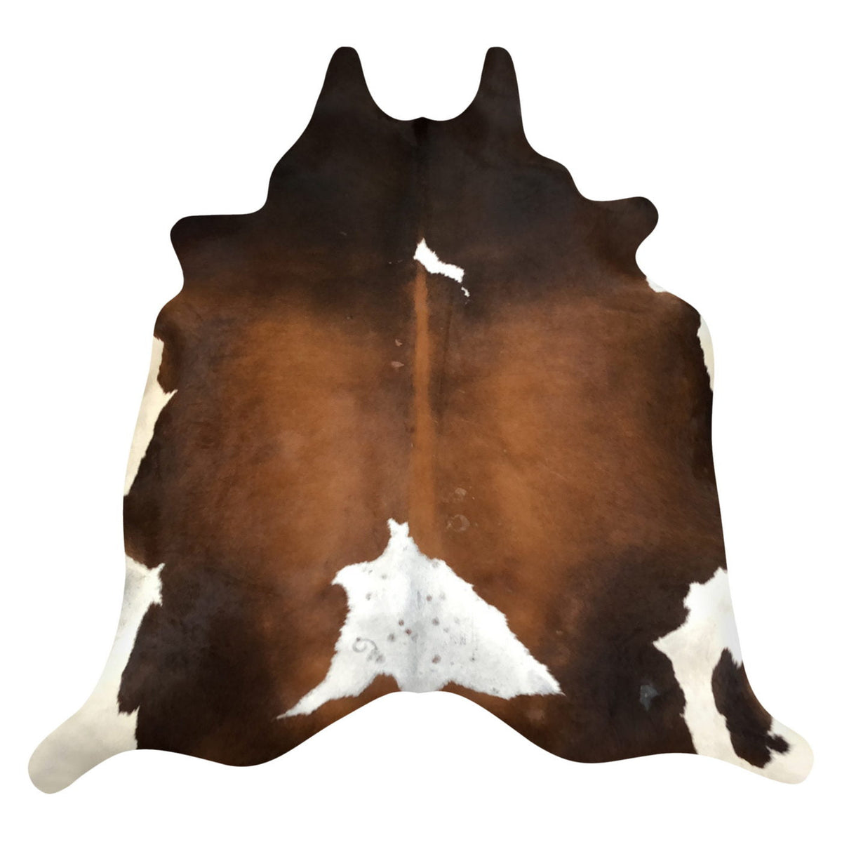 Natural Brazilian Cowhide Rug - Mocha, Chocolate & Ivory