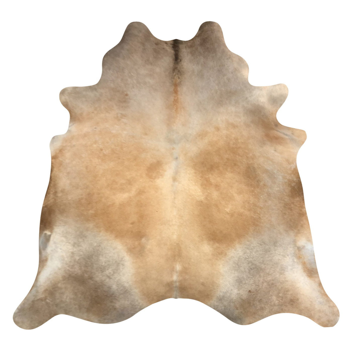 Natural Brazilian Cowhide Rug - Caramel, Taupe & Ivory