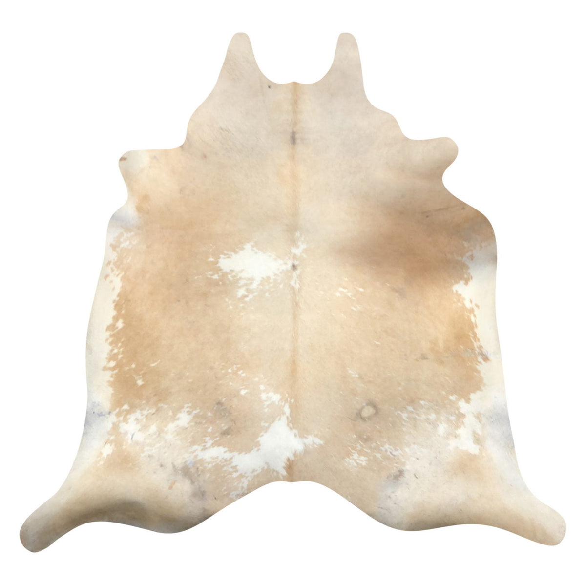 Natural Brazilian Cowhide Rug - Caramel & Ivory