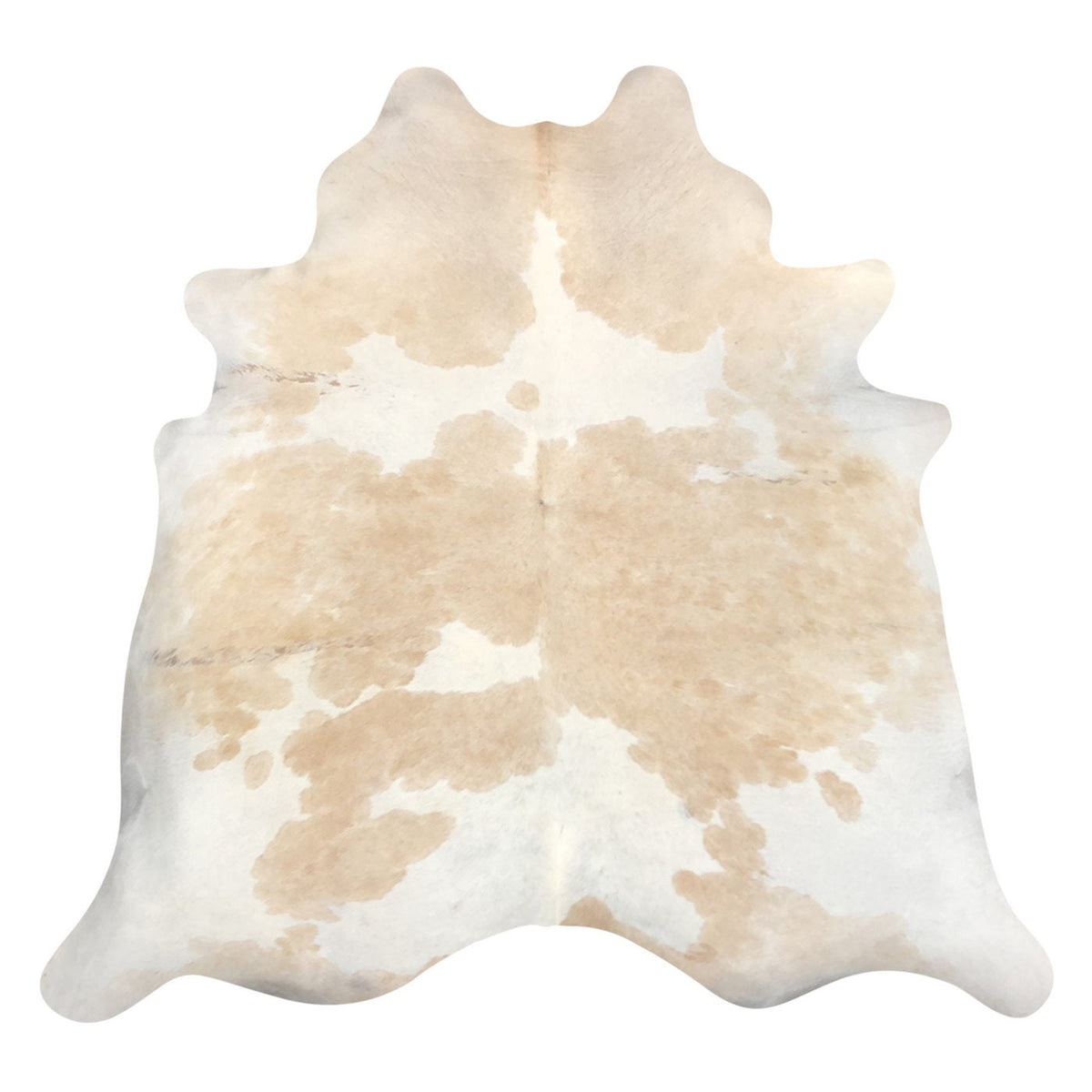 Natural Brazilian Cowhide Rug - Beige & Ivory