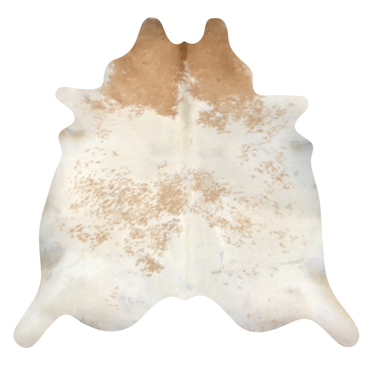 Natural Brazilian Cowhide Rug - Caramel & Ivory
