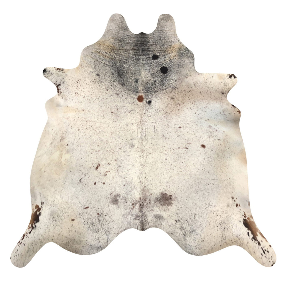 Natural Brazilian Cowhide Rug - Ivory, Mocha & Espresso