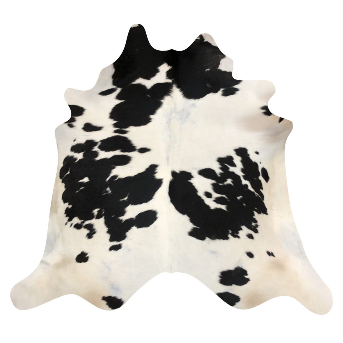 Natural Brazilian Cowhide Rug - Espresso & Ivory