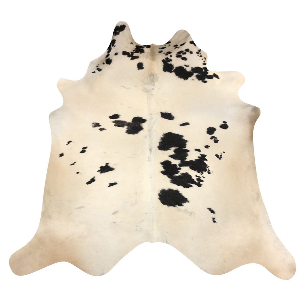 Natural Brazilian Cowhide Rug - Beige & Espresso
