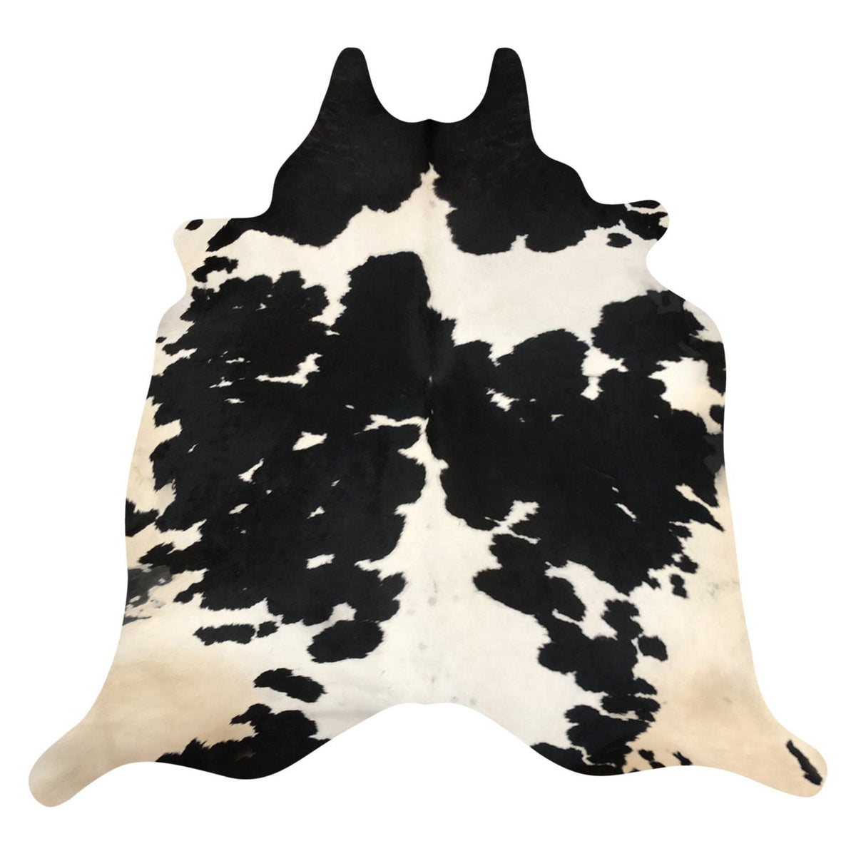 Natural Brazilian Cowhide Rug - Espresso & Ivory