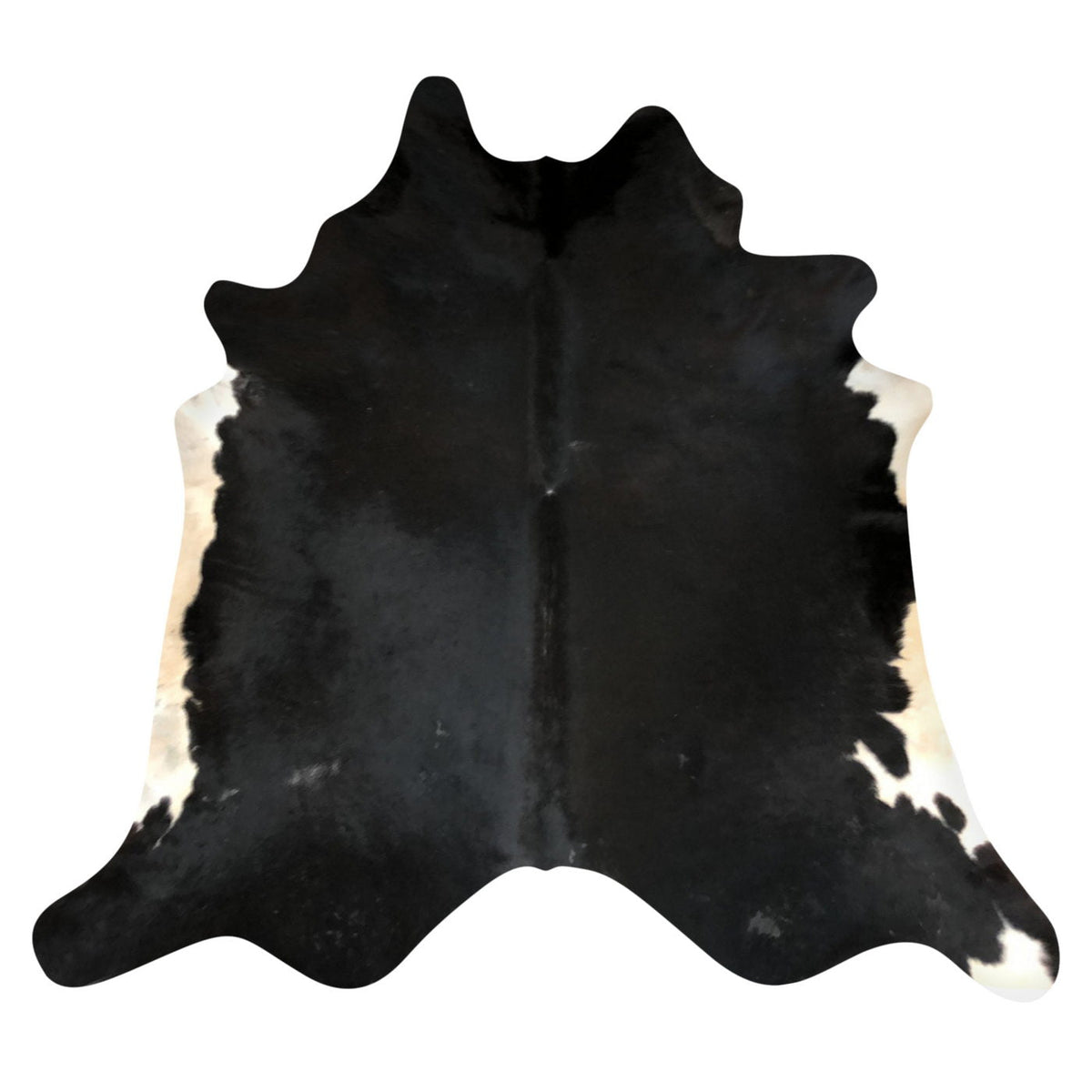 Natural Brazilian Cowhide Rug - Espresso & Ivory