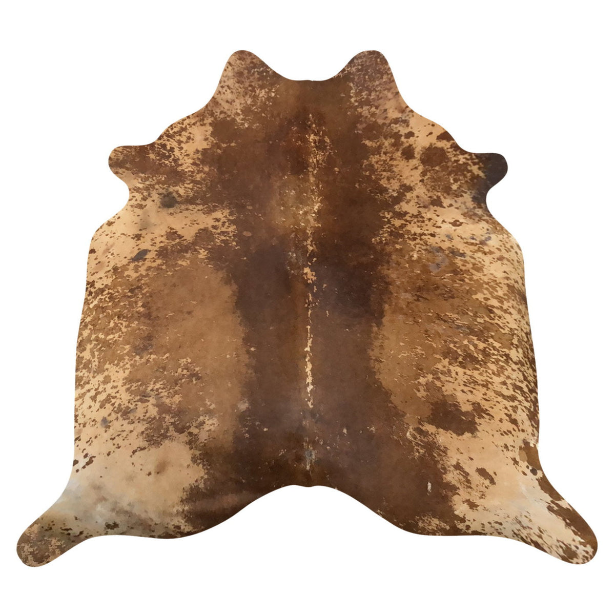 Natural Brazilian Cowhide Rug - Chocolate & Caramel