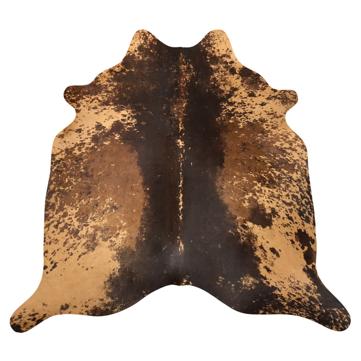 Natural Brazilian Cowhide Rug - Espresso, Caramel & Mocha