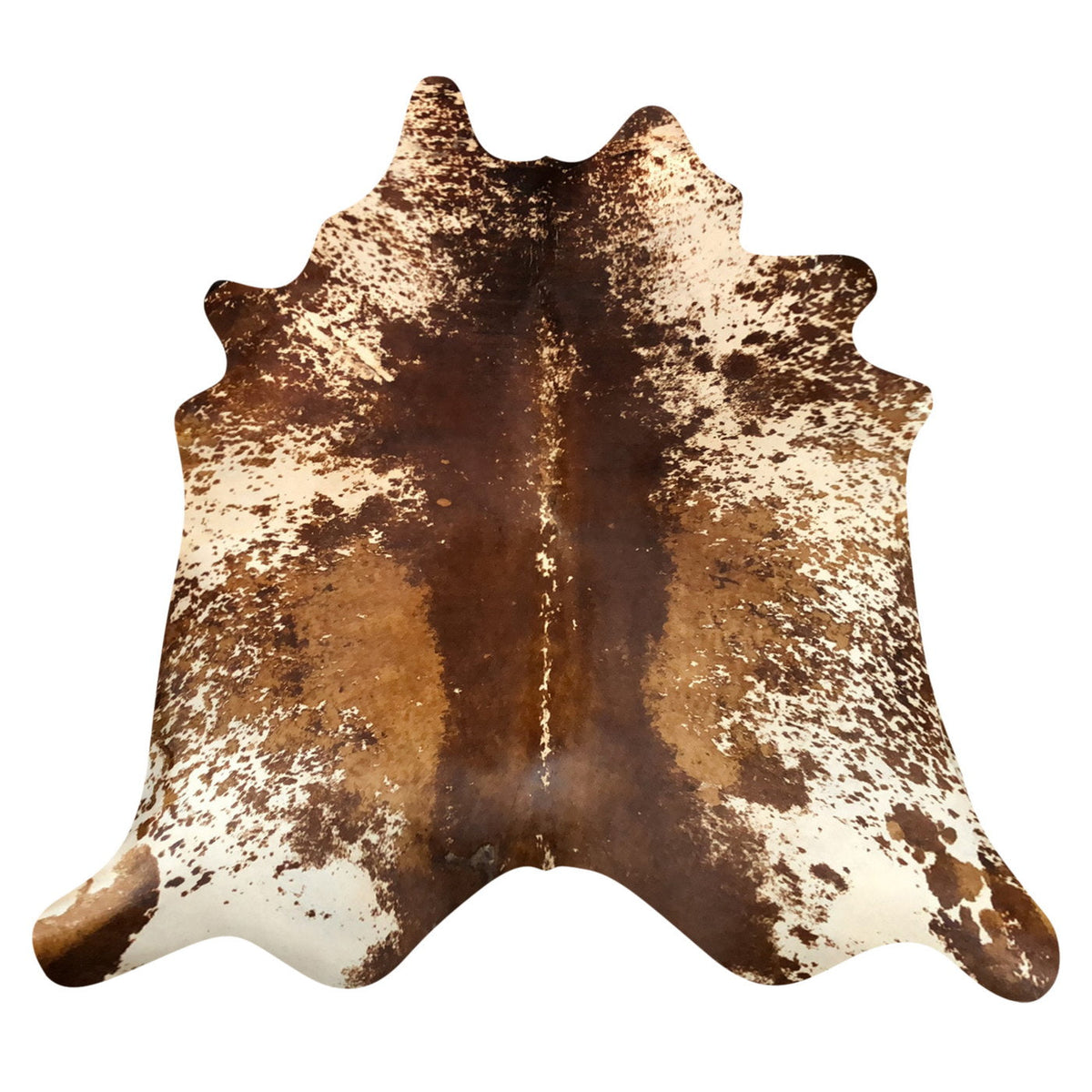 Natural Brazilian Cowhide Rug - Mocha, Ivory & Caramel