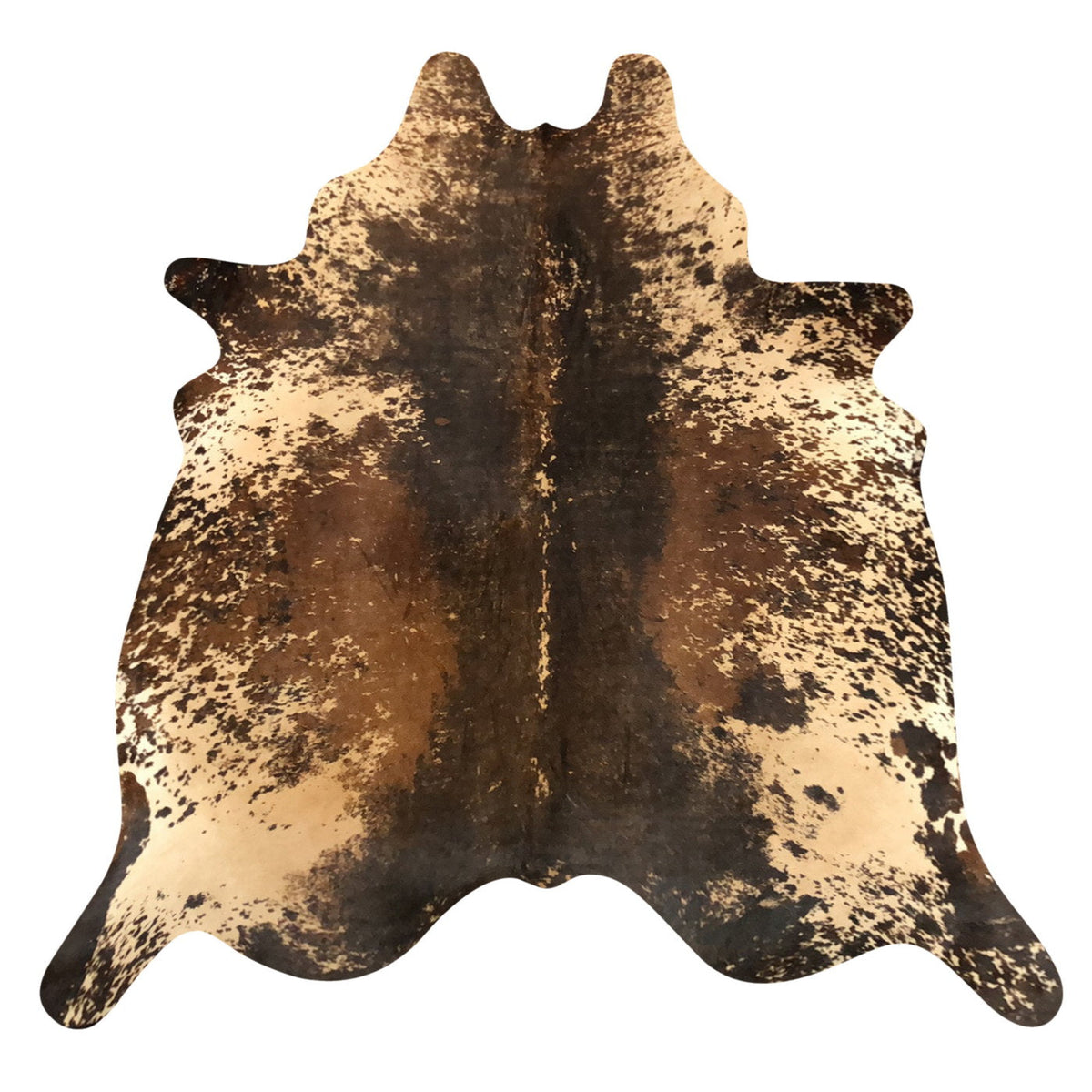 Natural Brazilian Cowhide Rug - Espresso, Beige & Mocha