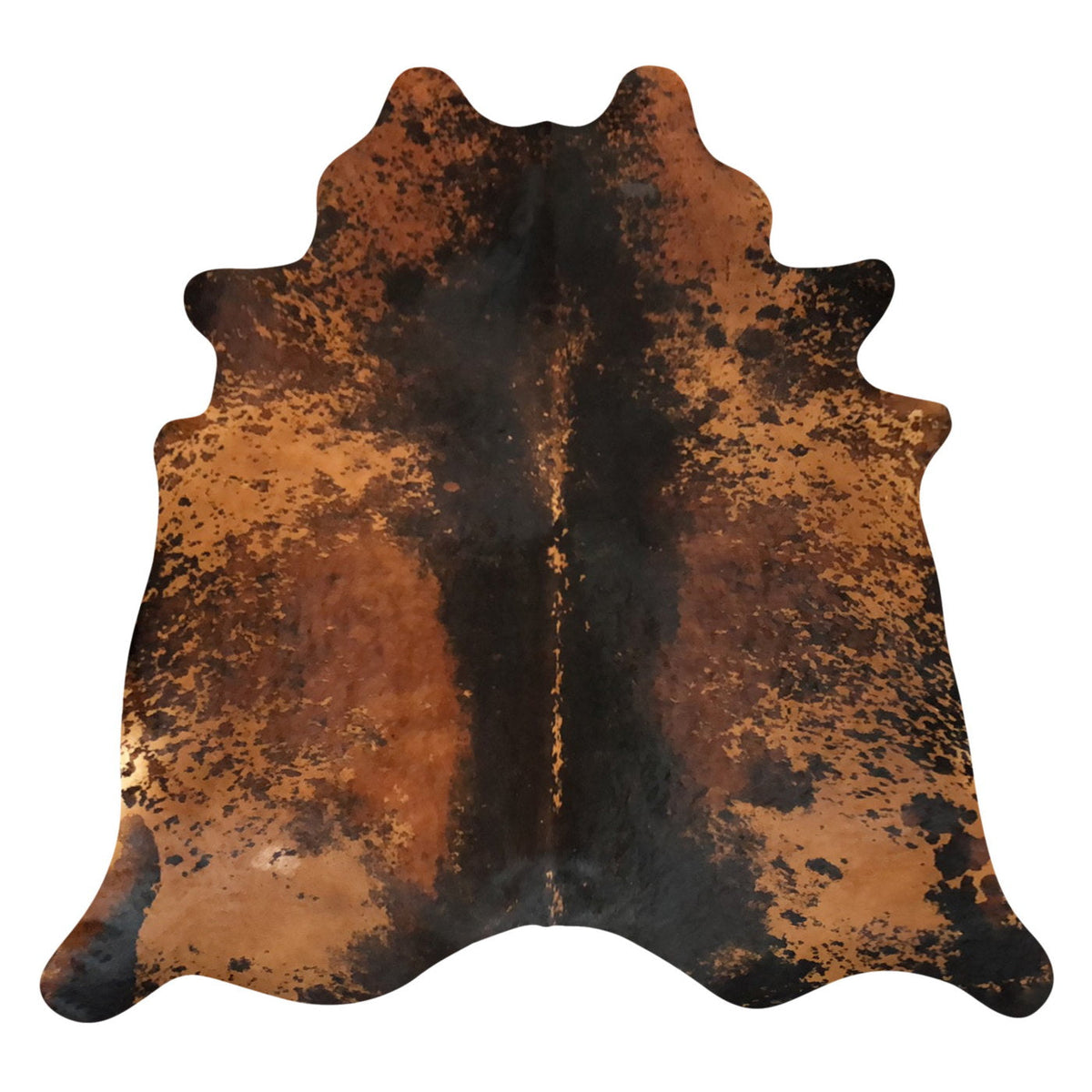 Natural Brazilian Cowhide Rug - Espresso & Mocha