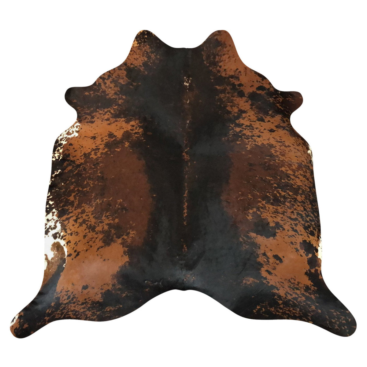 Natural Brazilian Cowhide Rug - Espresso, Mocha & Ivory