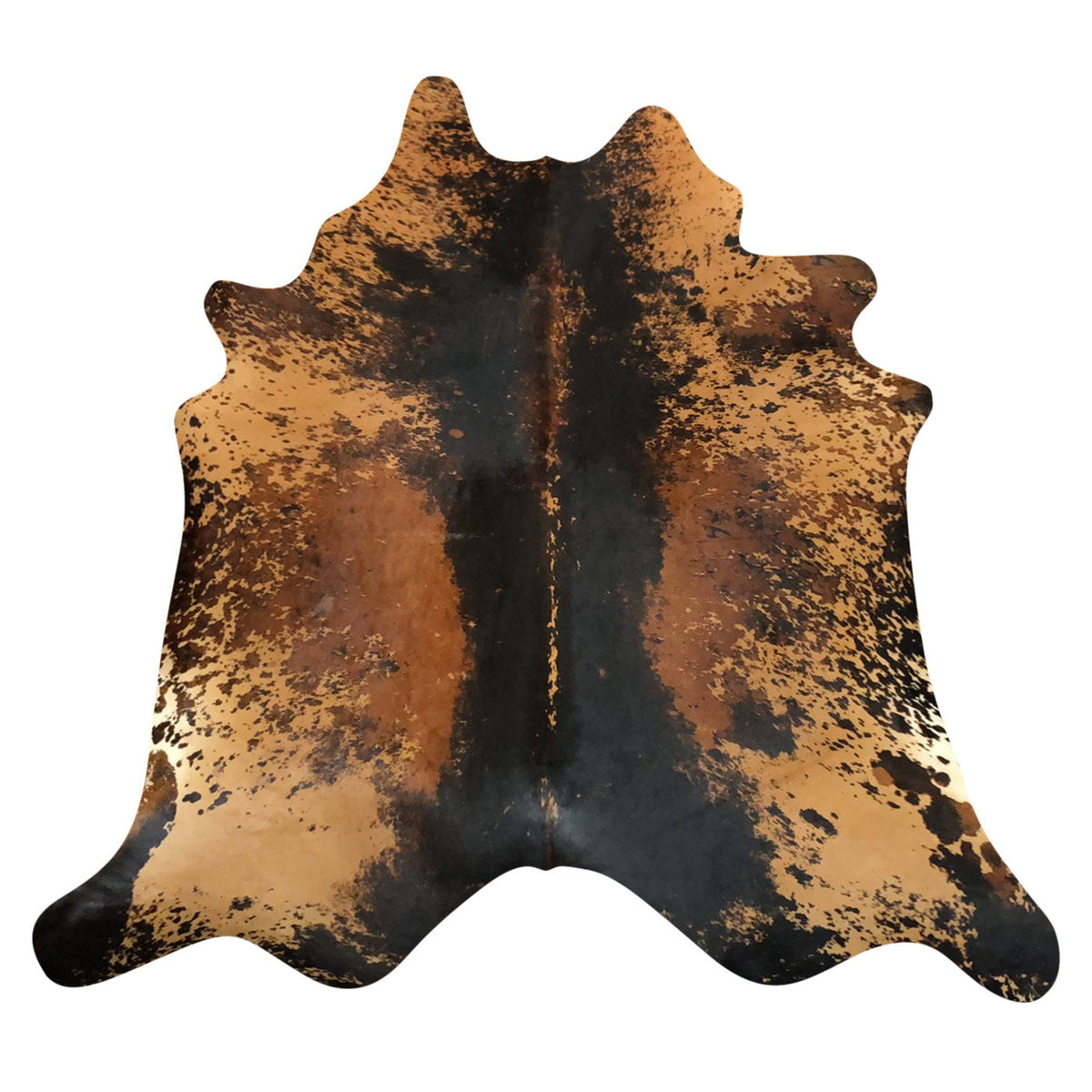 Natural Brazilian Cowhide Rug - Espresso, Caramel & Mocha