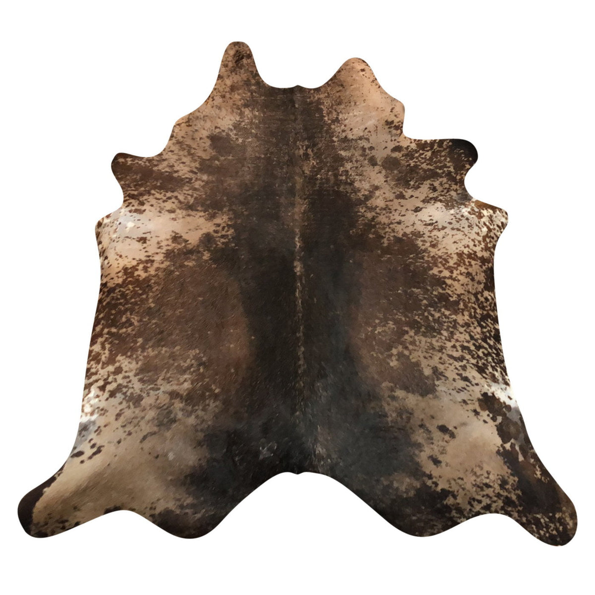 Natural Brazilian Cowhide Rug - Espresso, Caramel & Chocolate
