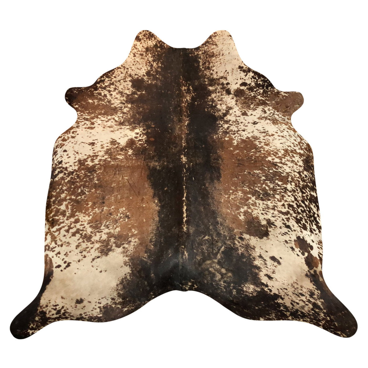 Natural Brazilian Cowhide Rug - Espresso, Ivory & Mocha