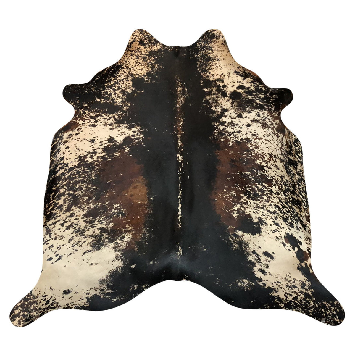 Natural Brazilian Cowhide Rug - Espresso, Ivory & Mocha