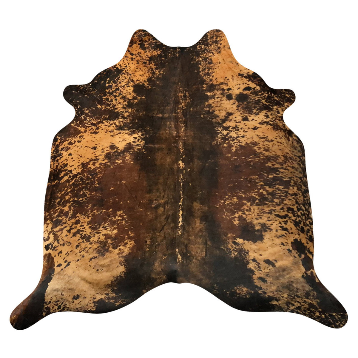 Natural Brazilian Cowhide Rug - Espresso, Caramel & Chocolate