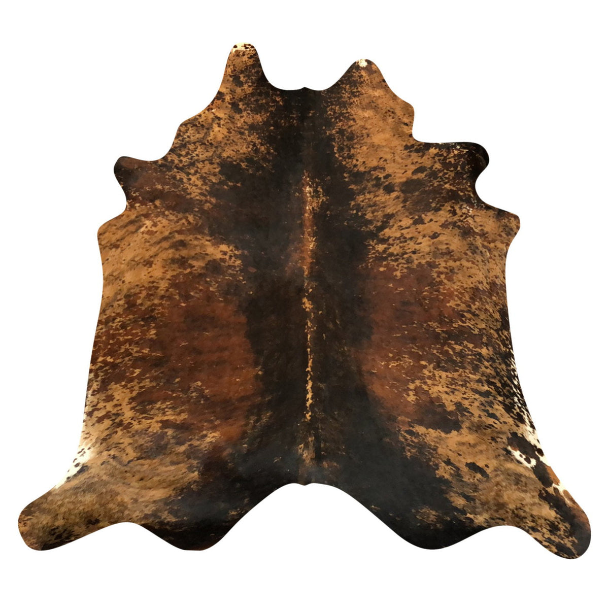 Natural Brazilian Cowhide Rug - Espresso, Caramel & Mocha
