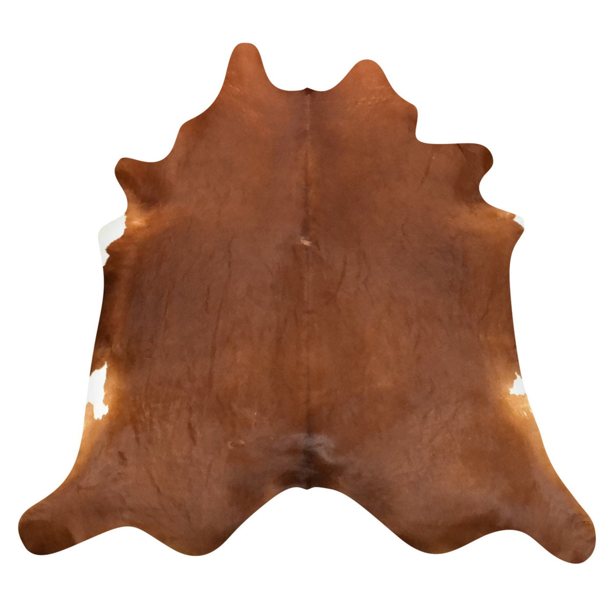 Natural Brazilian Cowhide Rug - Mocha & Ivory