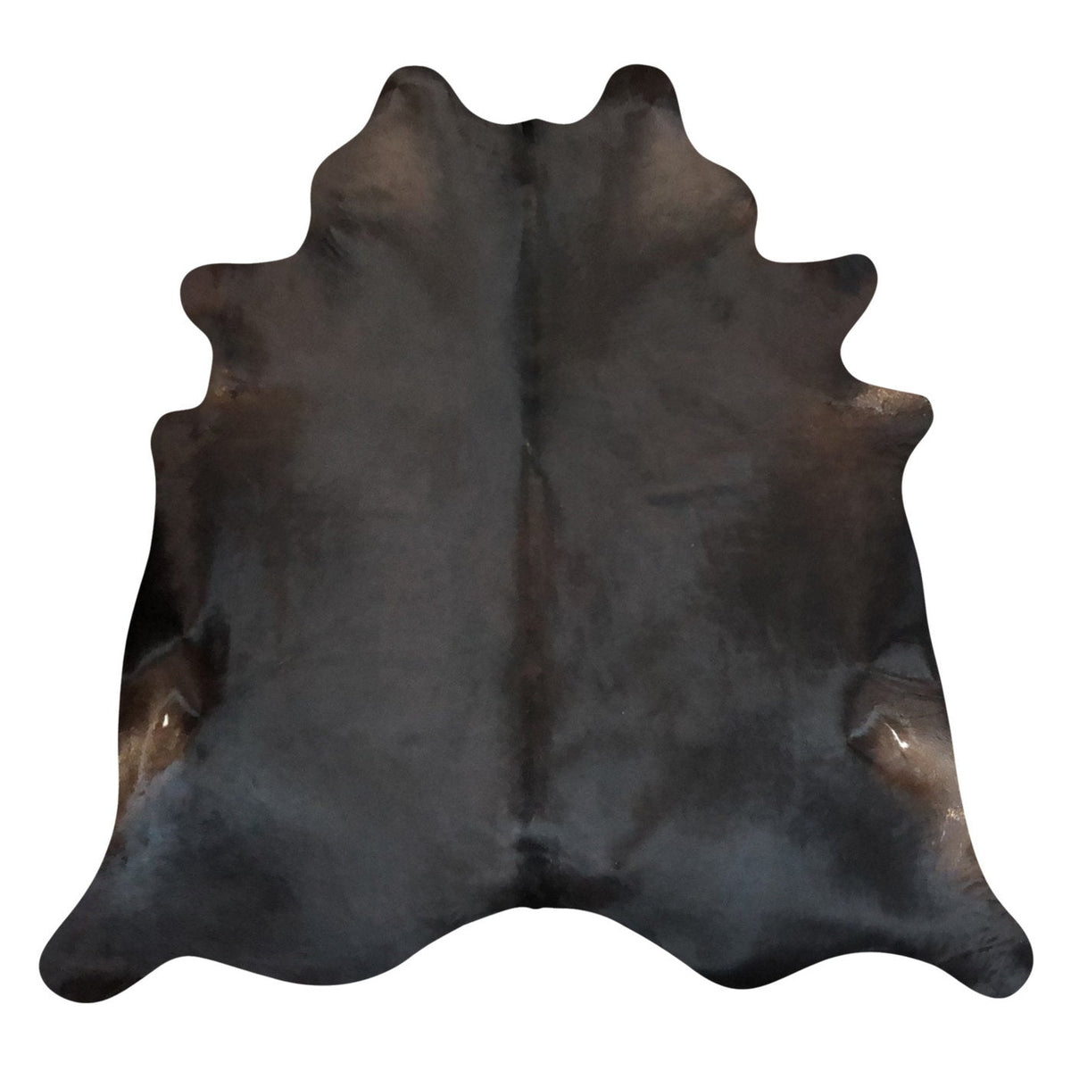 Natural Brazilian Cowhide Rug - Espresso & Ivory