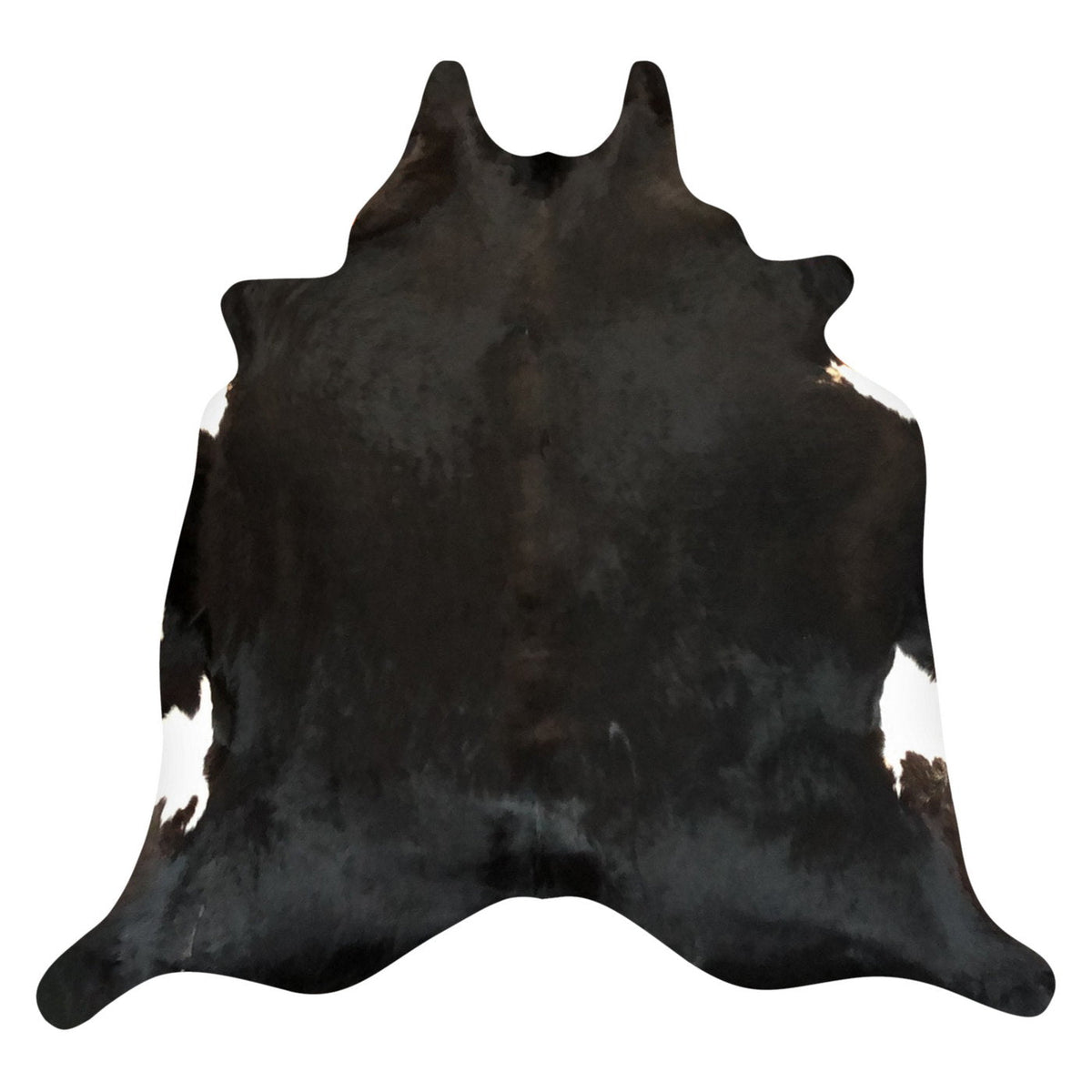 Natural Brazilian Cowhide Rug - Espresso & Ivory